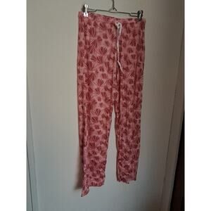 Hello Mello Lounge Pants Under The Palms Pink Size S/M 4-8